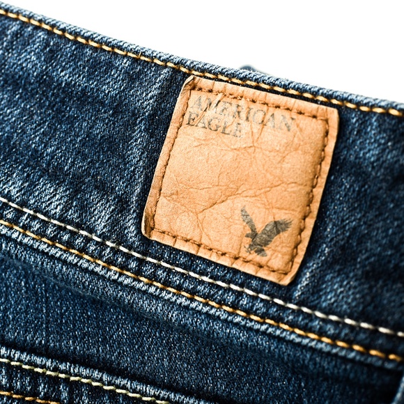 *3for$25/ 5for$39 American Eagle Slim Bootcut Mid Rise Dark Wash Stretch Jeans - Picture 6 of 11